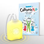 ZenSpire Pocket allumé en jaune devant le livre Cohérence Kid du Dr David O’Hare