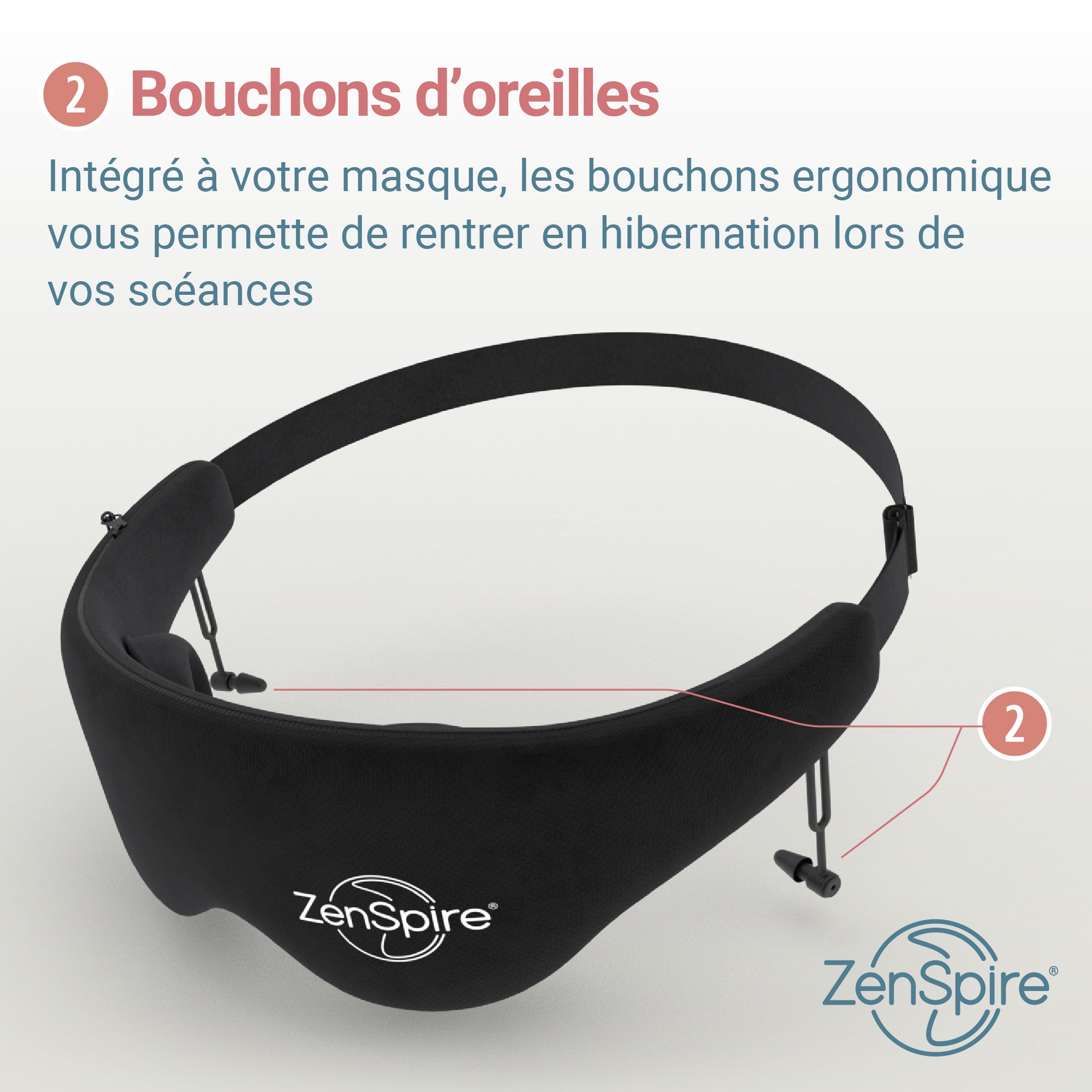 ZenSpire Schlafmaske (3-in-1)